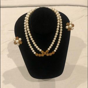 Exquisite Vintage Costume Necklace & Earring Set